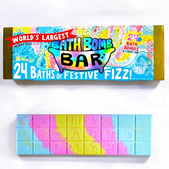 Hi Peach Layne World's Largest Bath Bomb Bar, 3.57 lb - Picture 1 of 14